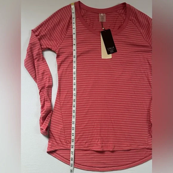 NWT Calia by Carrie Underwood Everyday LS Tee Color:Rusty Rose/Peach Whip Size L - Picture 6 of 10